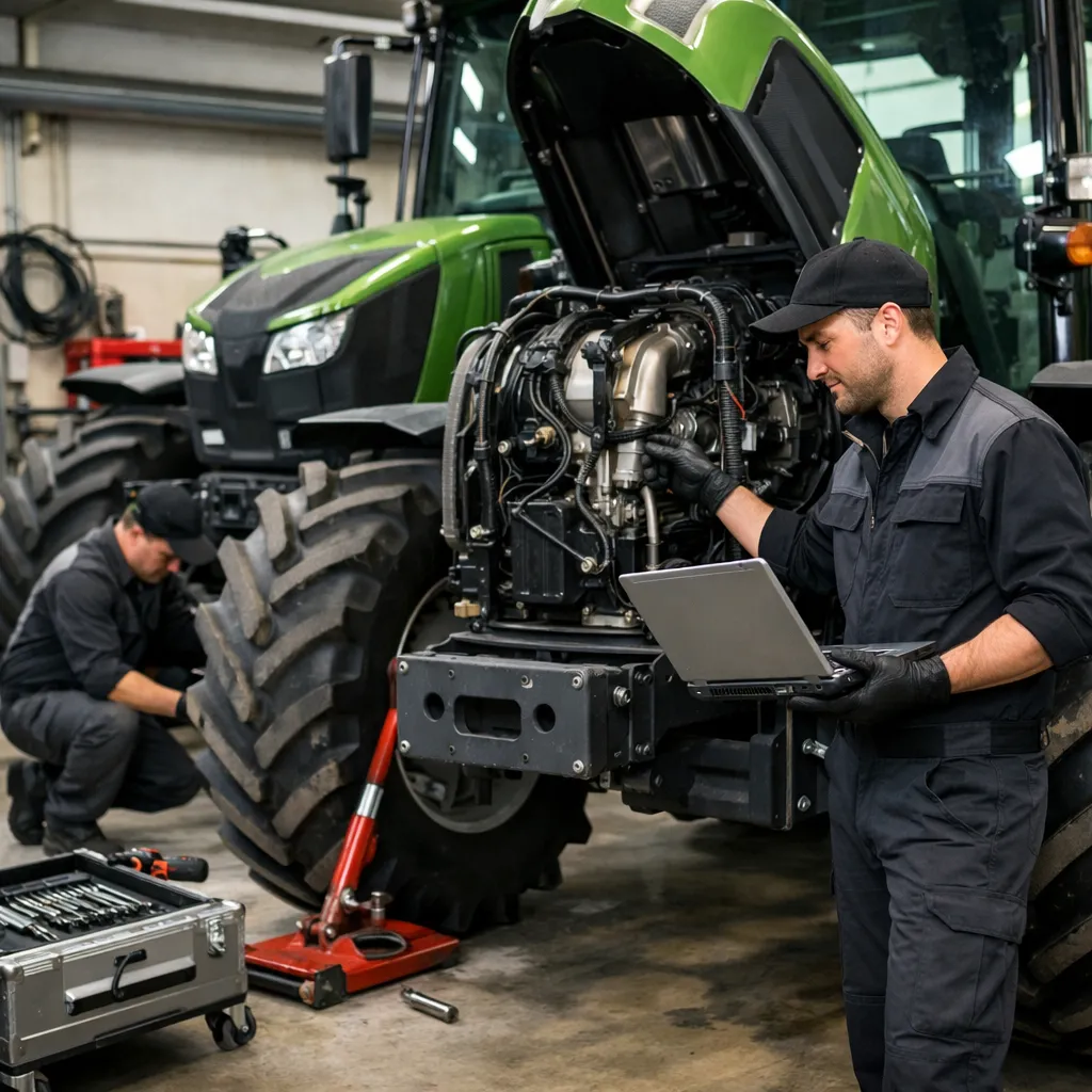 Maintenance d'un engin agricole